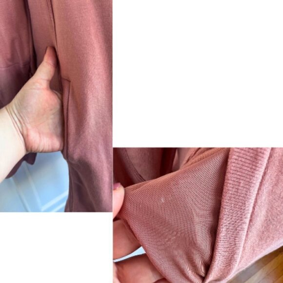 ATHLETA Balance Dress French Terry Athletic Dress in Rose Pink Size S - Picture 5 of 16